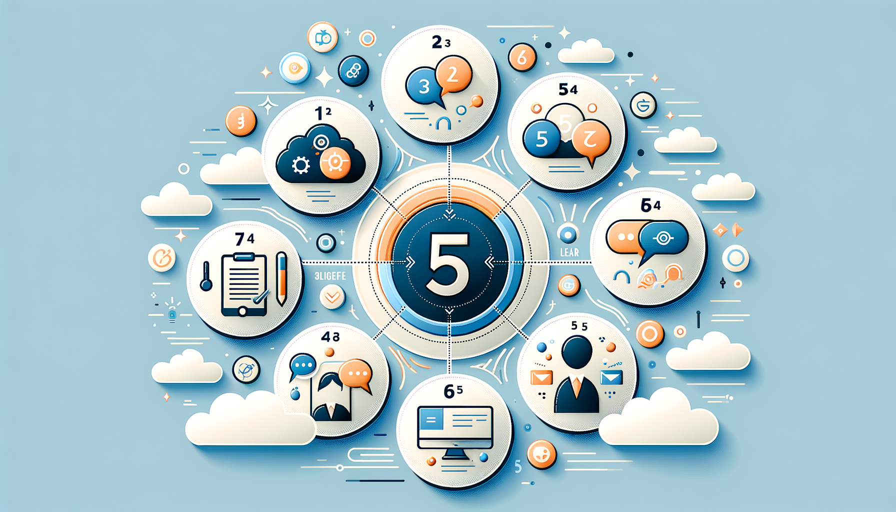 効果的な非同期メッセージの構成要素を示すインフォグラフィック